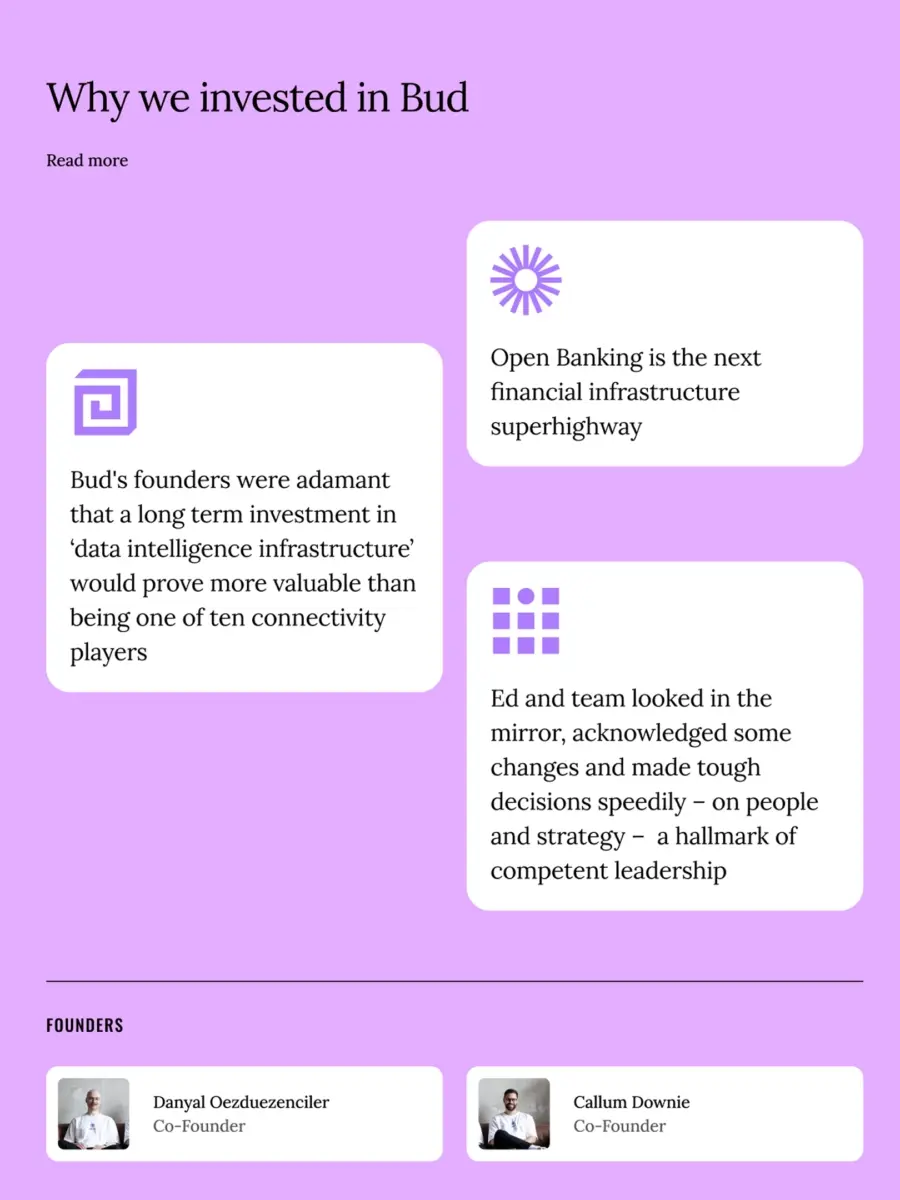 Outward VC — mobile view showing company overview