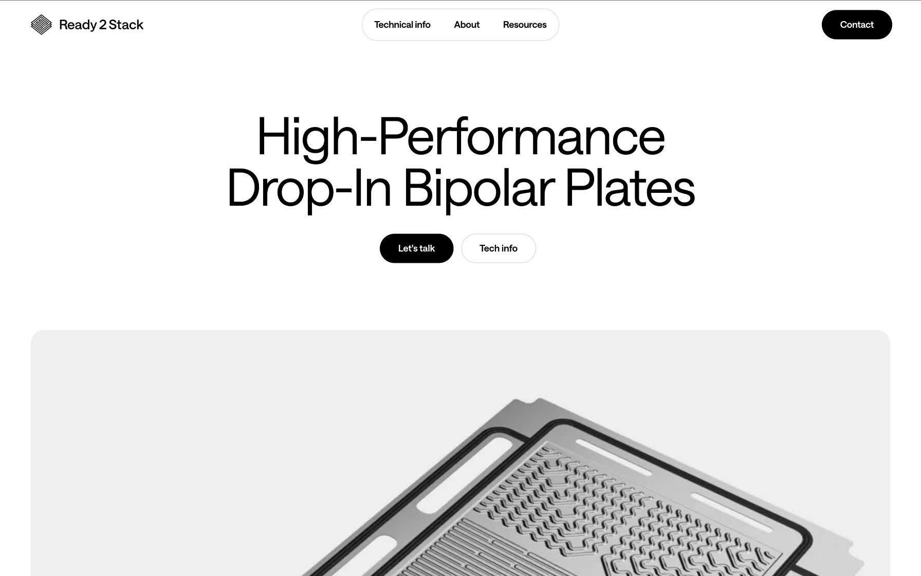 Ready2Stack — home page showing product overview